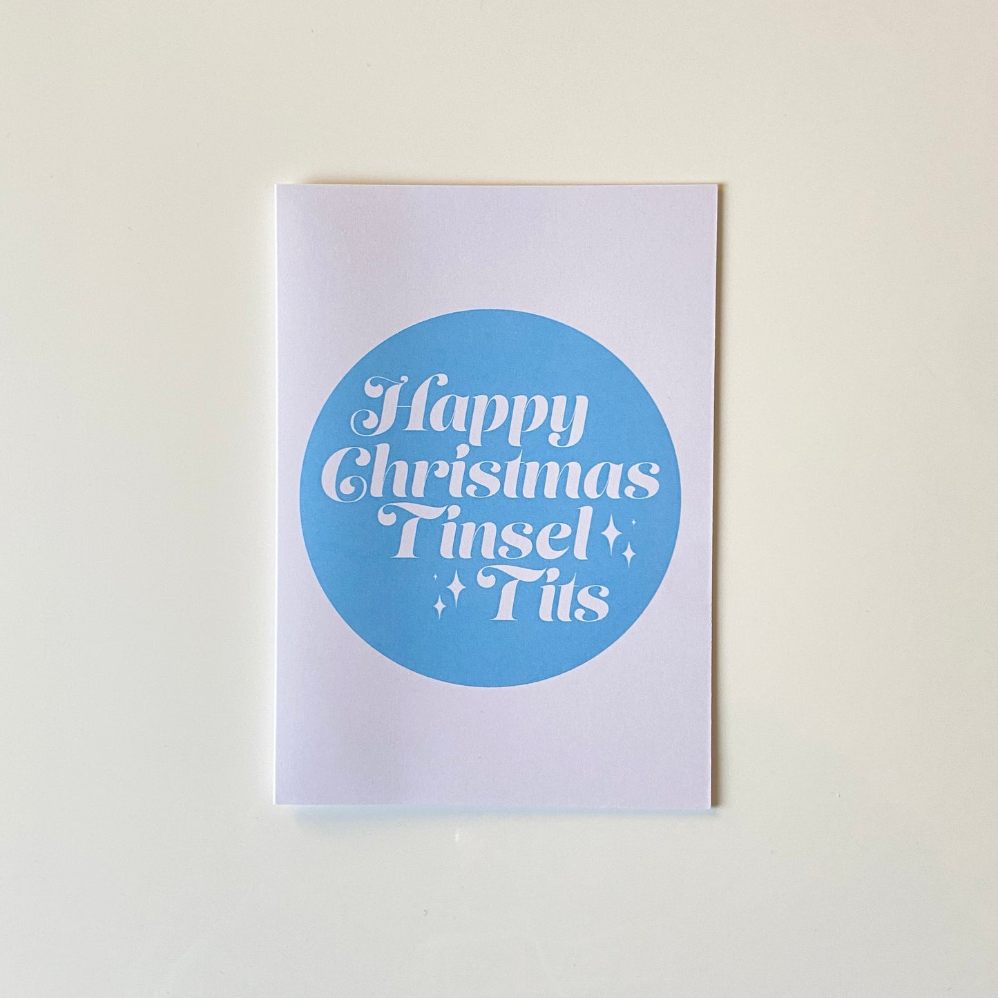 Happy Christmas Tinsel Tits Card