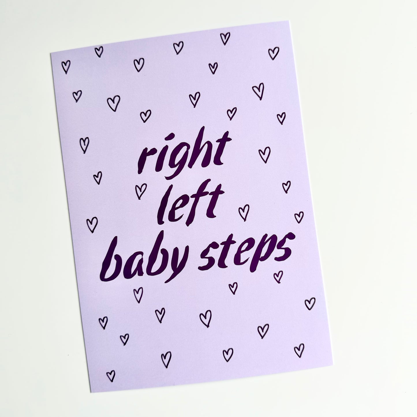 Right Left Baby Steps Print