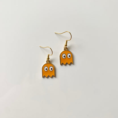 Pac-Man Ghost Earrings
