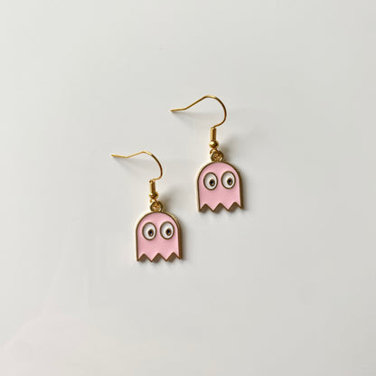 Pac-Man Ghost Earrings