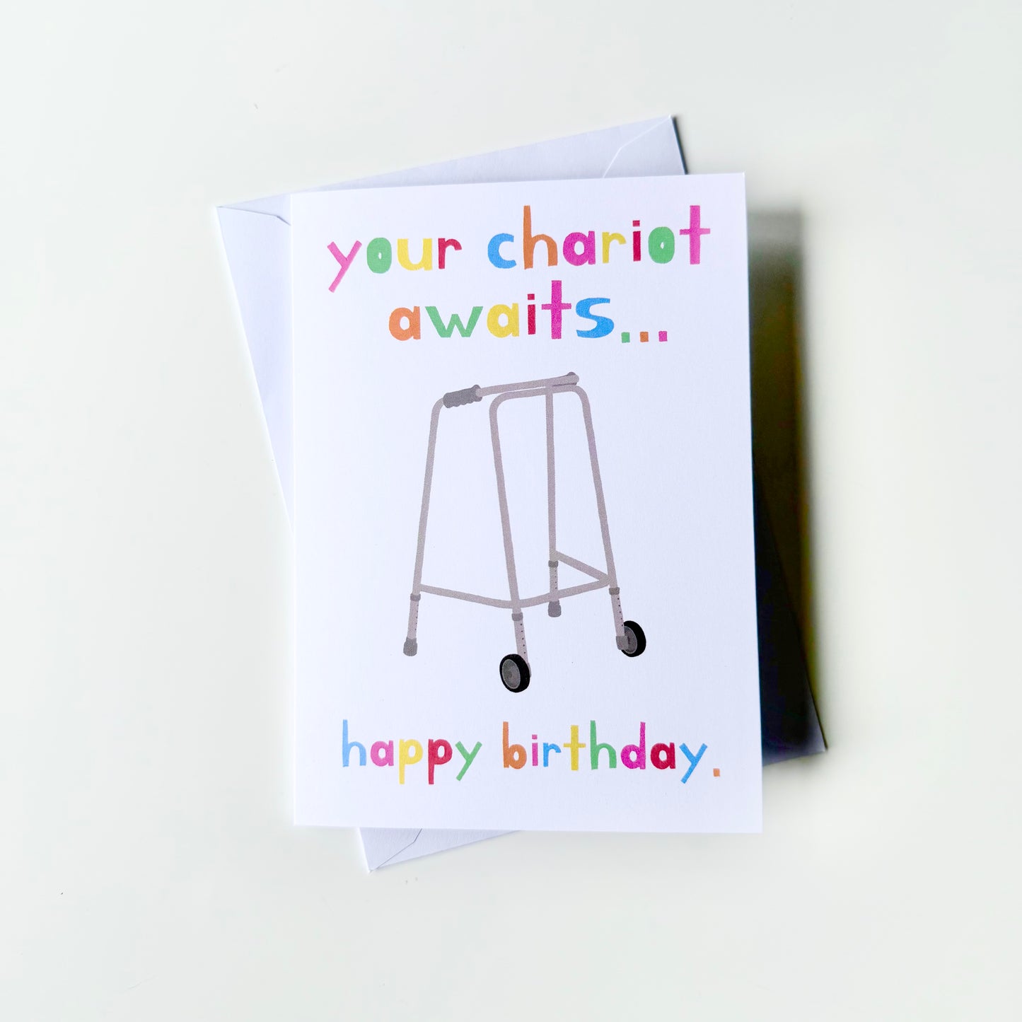 Your Chariot Awaits Birthday Card