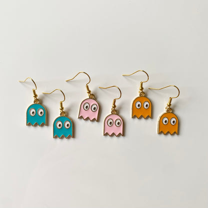 Pac-Man Ghost Earrings
