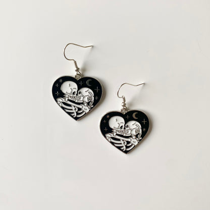 Kissing Skeleton Earrings