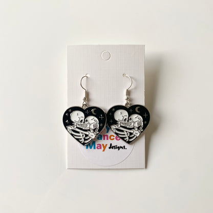 Kissing Skeleton Earrings