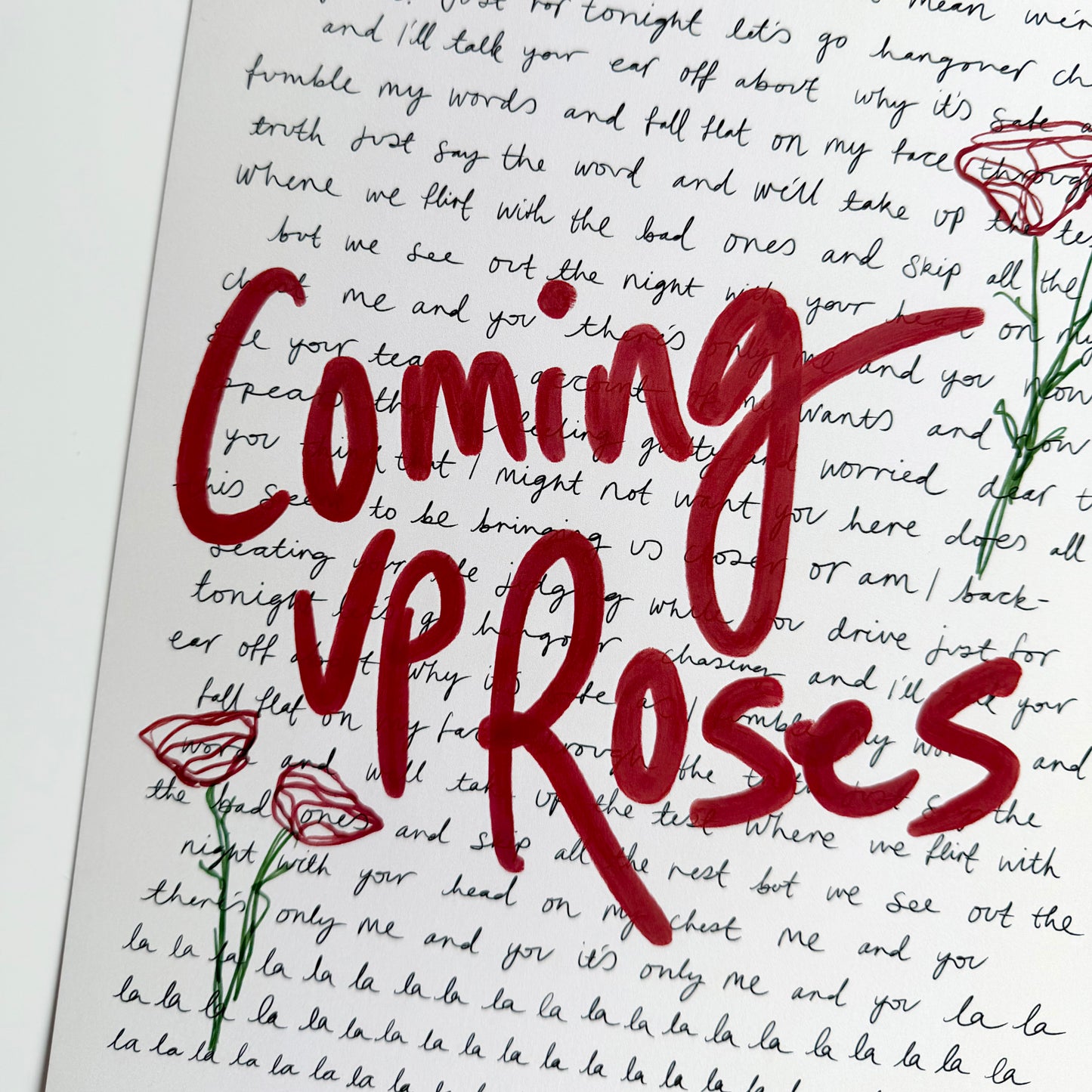 Coming Up Roses Print