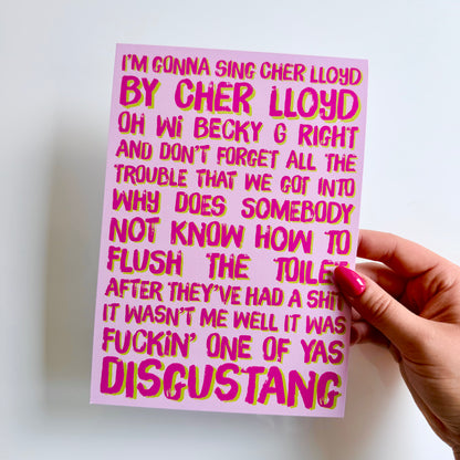 Cher Lloyd by Cher Lloyd Print