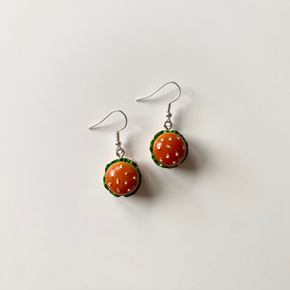 Burger Earrings