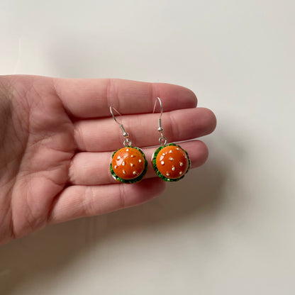 Burger Earrings