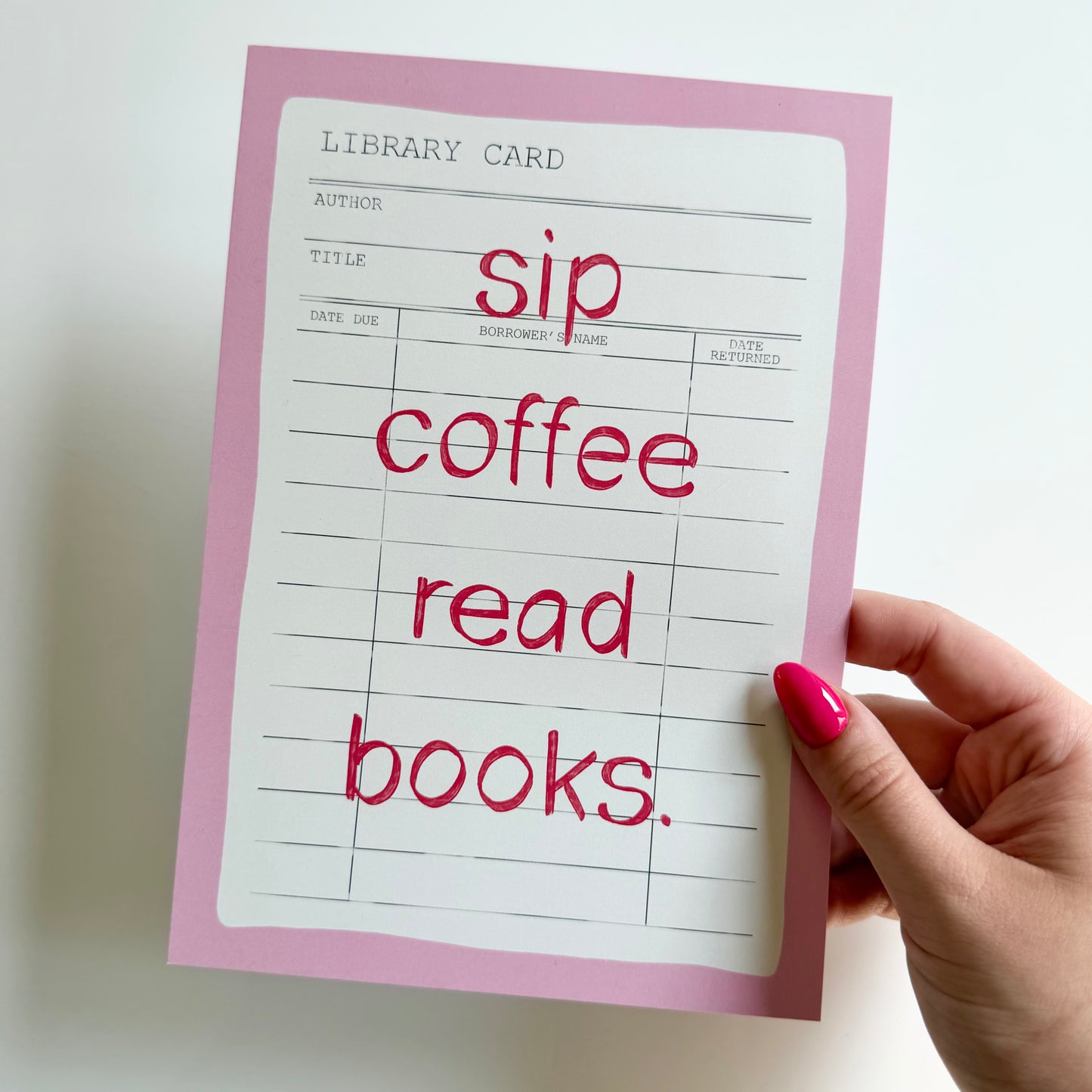 Sip Coffee Read Books Print