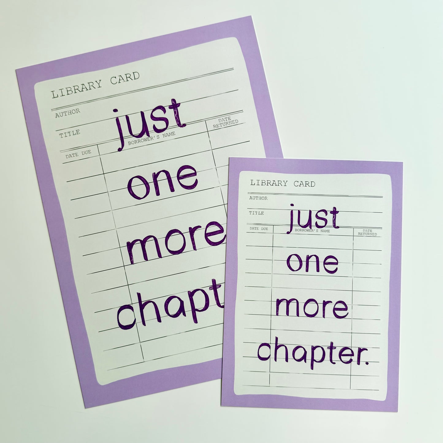 Just One More Chapter Print