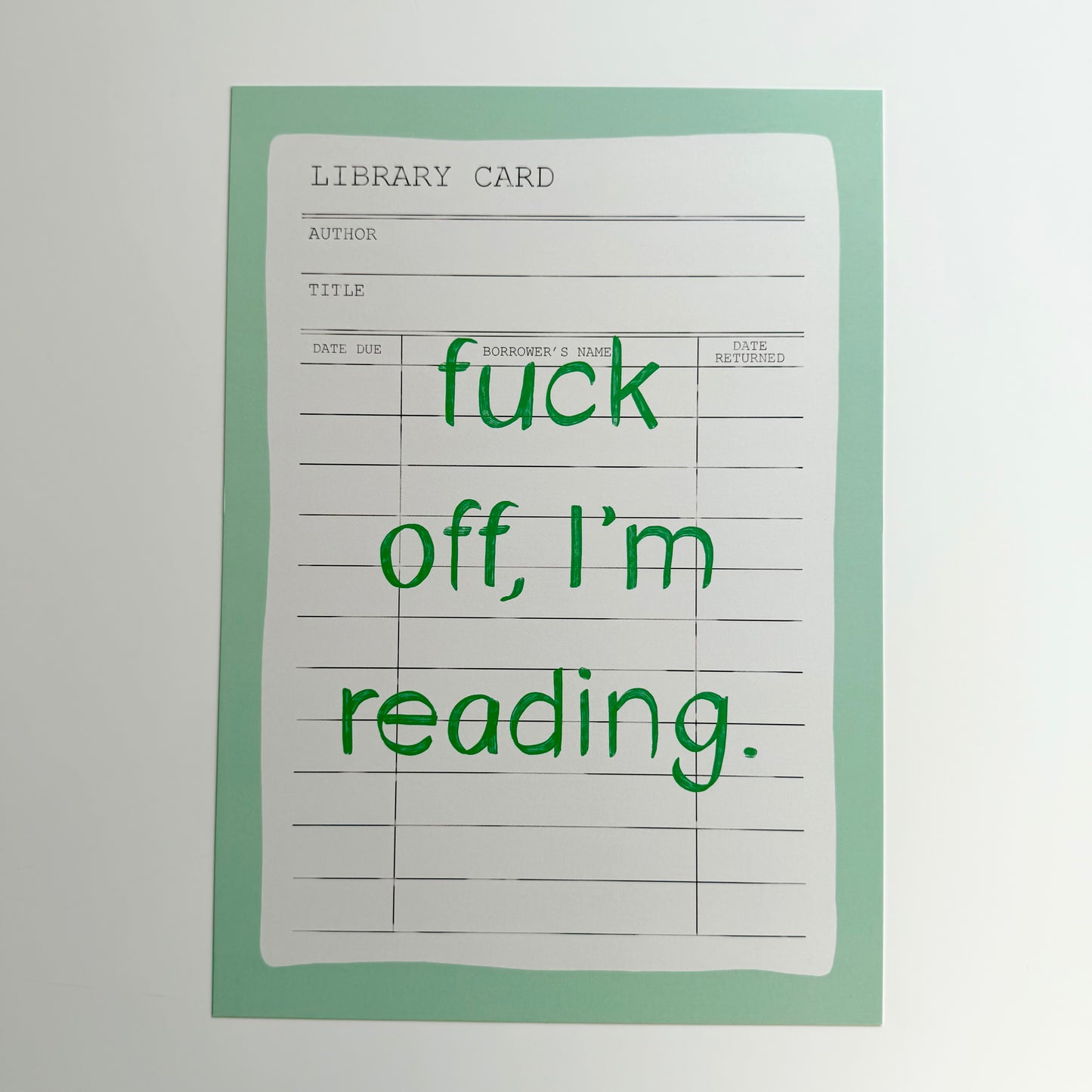 Fuck Off I'm Reading Print