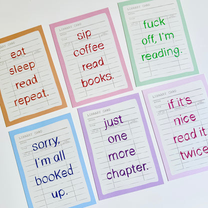 Sorry I'm All Booked Up Print