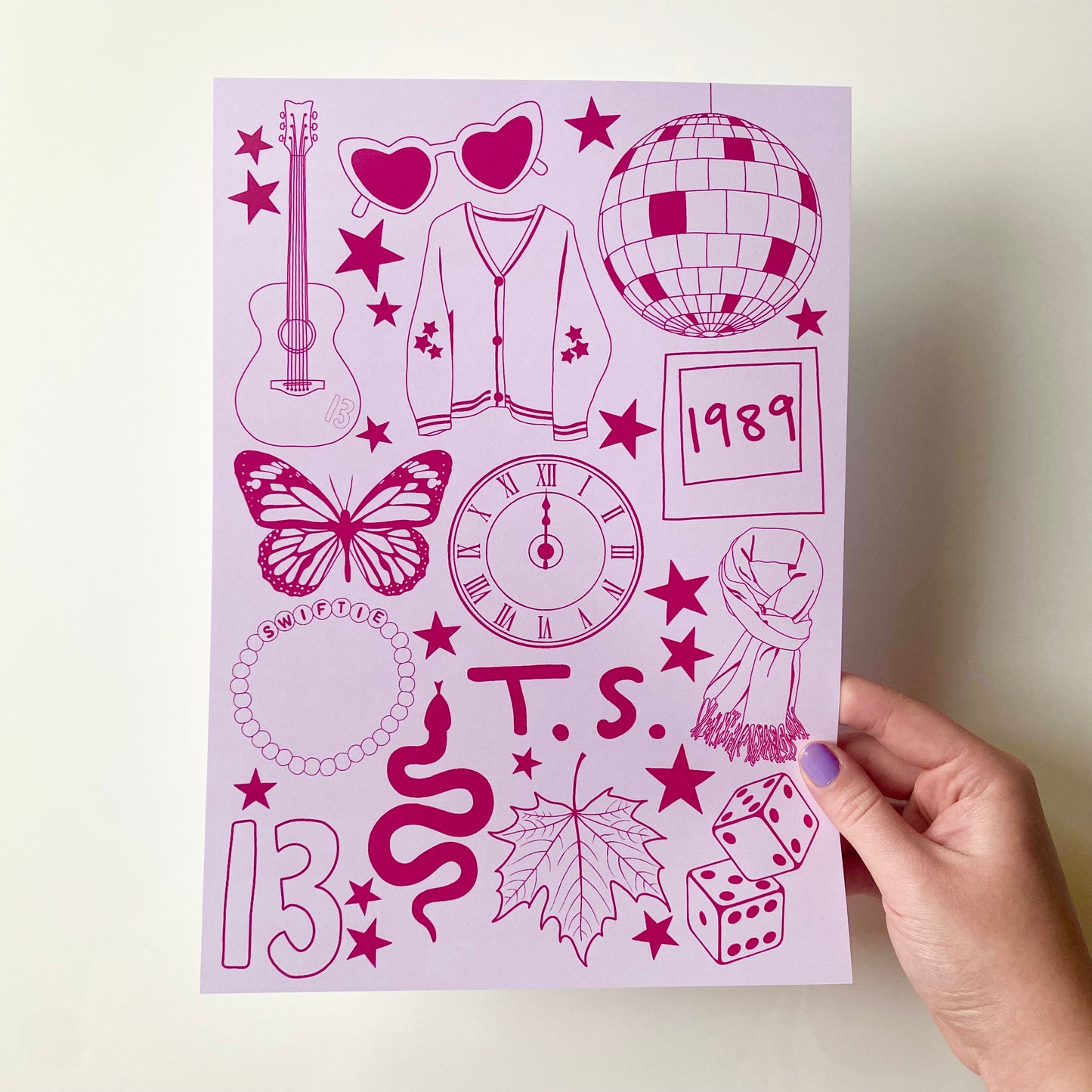 Taylor Swift Doodles Print