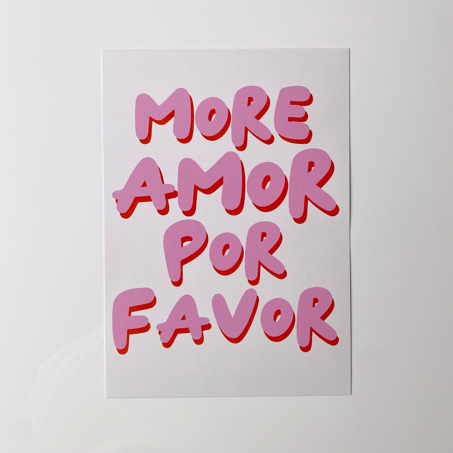 More Amor Por Favor Print
