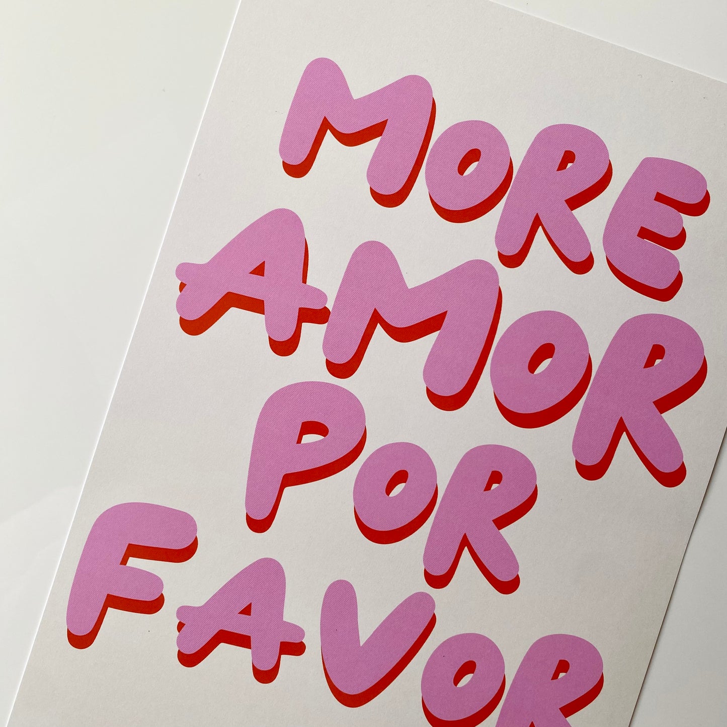 More Amor Por Favor Print