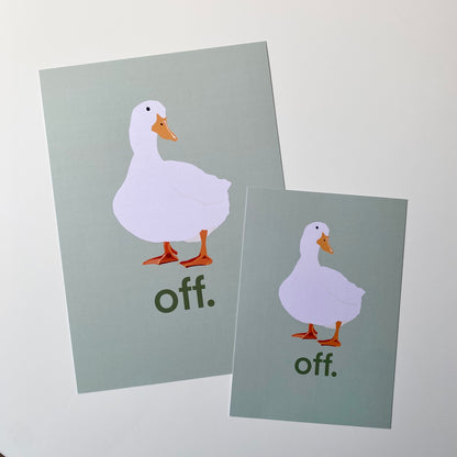 Duck Off Print