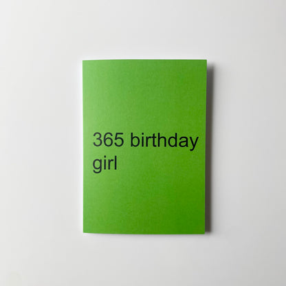 365 Birthday Girl Card
