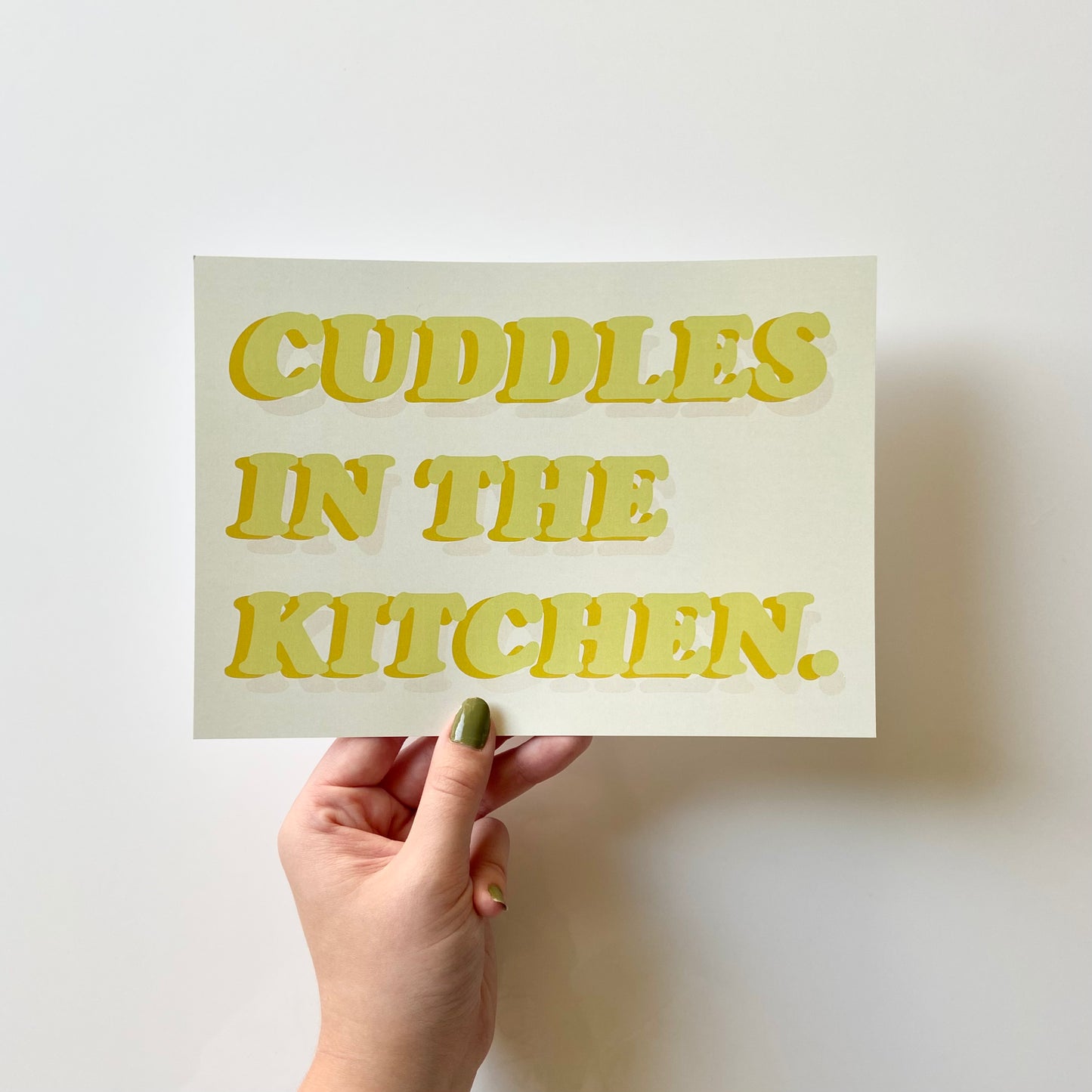 Cuddles In The Kitchen Print