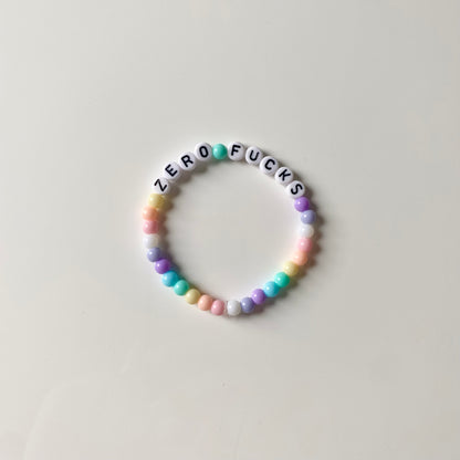 Zero Fucks Bracelet