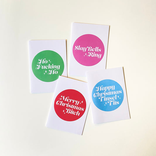 Set of 4 A6 Christmas Cards